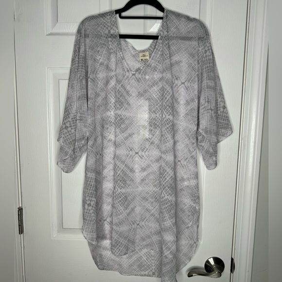O’NEILL NWT Sheer Gray Beach‎ Cover Up Size M/L - Picture 1 of 9